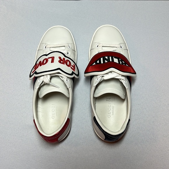 GUCCI Ace Blind for Love Sneakers Size 4.5 - Picture 8 of 15